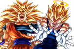 Tu te débrouilles pas mal, Vegeta !
Pff, toi non plus...