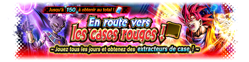 En route vers les cases rouges ! - Jouez tous les jours et obtenez des extracteurs de case ! -