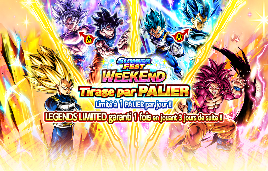 SUMMER FEST WEEKEND Tirage par palier