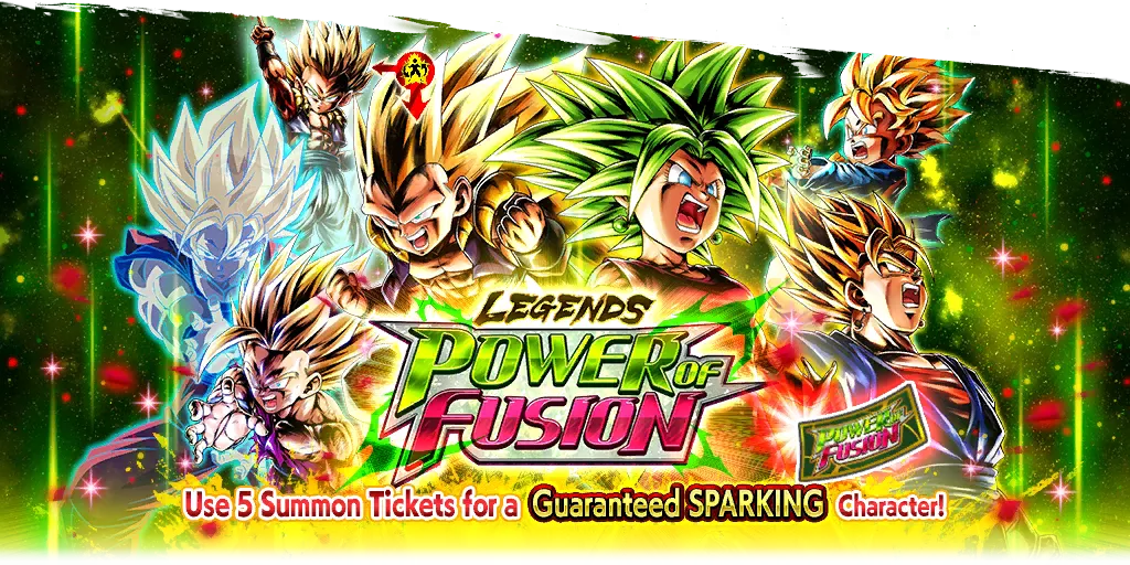 Tirage de ticket SPARKING garanti LEGENDS POWER OF FUSION