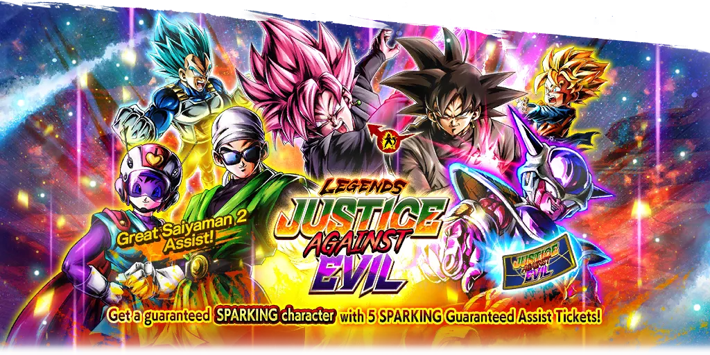 Tirage de ticket SPARKING garanti LEGENDS JUSTICE AGAINST EVIL