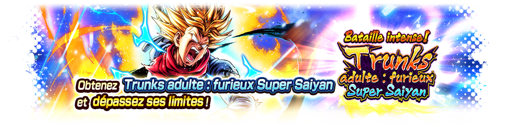 Bataille intense ! Trunks adulte : furieux Super Saiyan