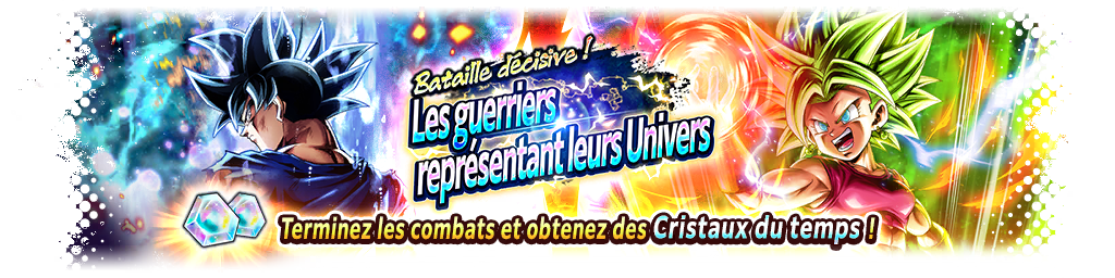 Bataille décisive ! Les guerriers représentant leurs Univers