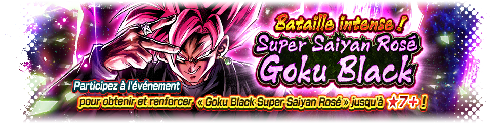 Bataille intense ! Goku Black Super Saiyan Rosé
