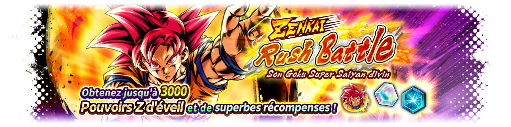 ZENKAI Rush Battle - Son Goku Super Saiyan divin -